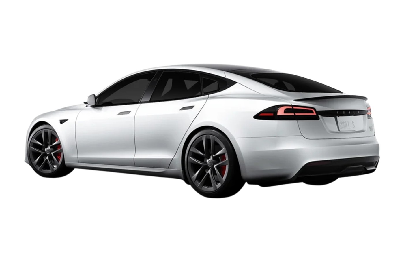 Back angle of a car with the side windows, quarter windows and back window tinted