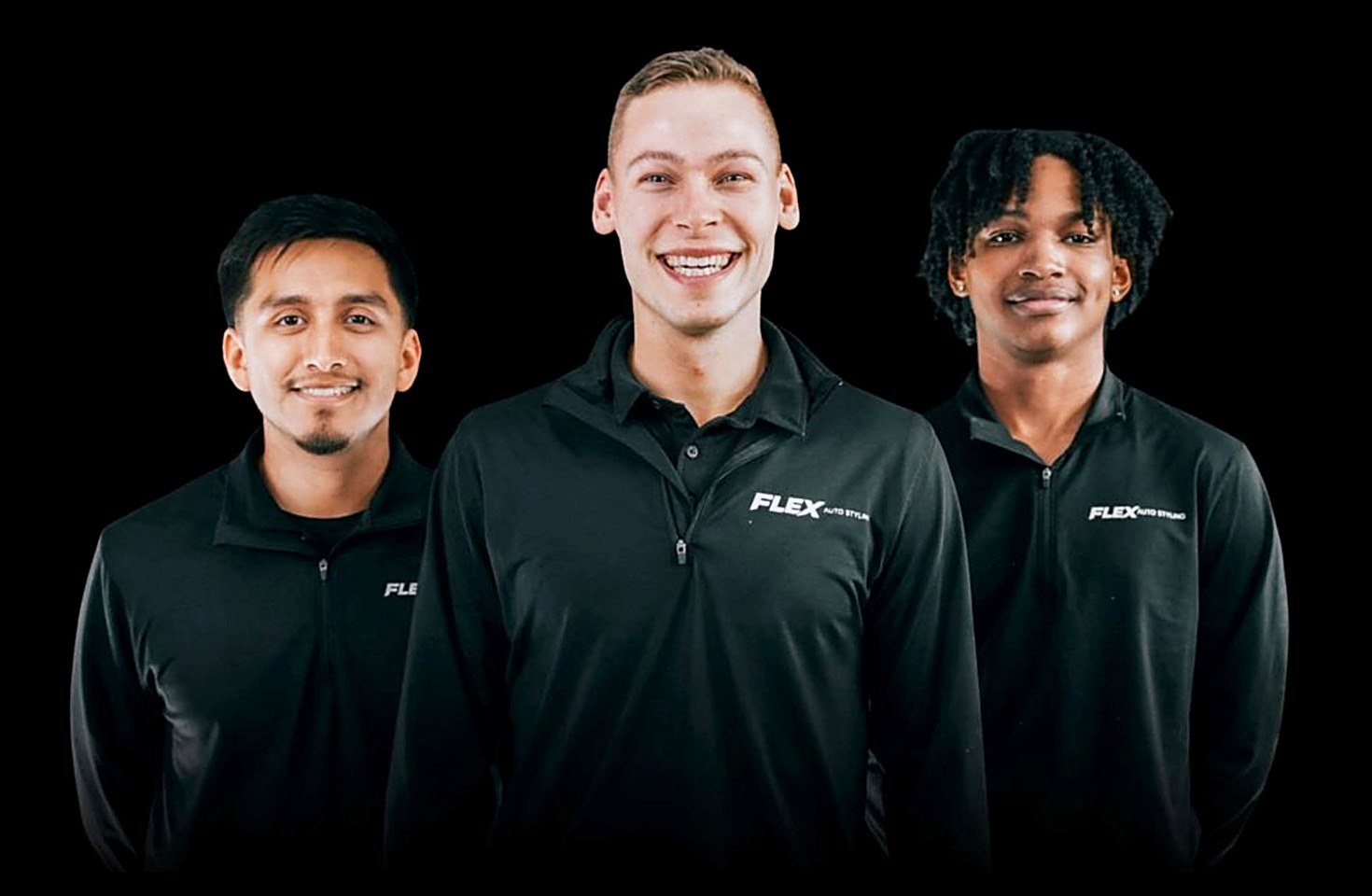 The FLEX Auto Styling team in the shop